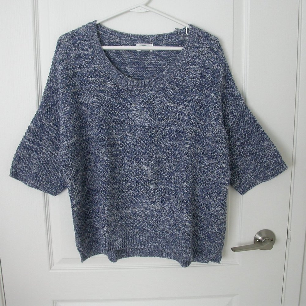 Blue and White Pullover